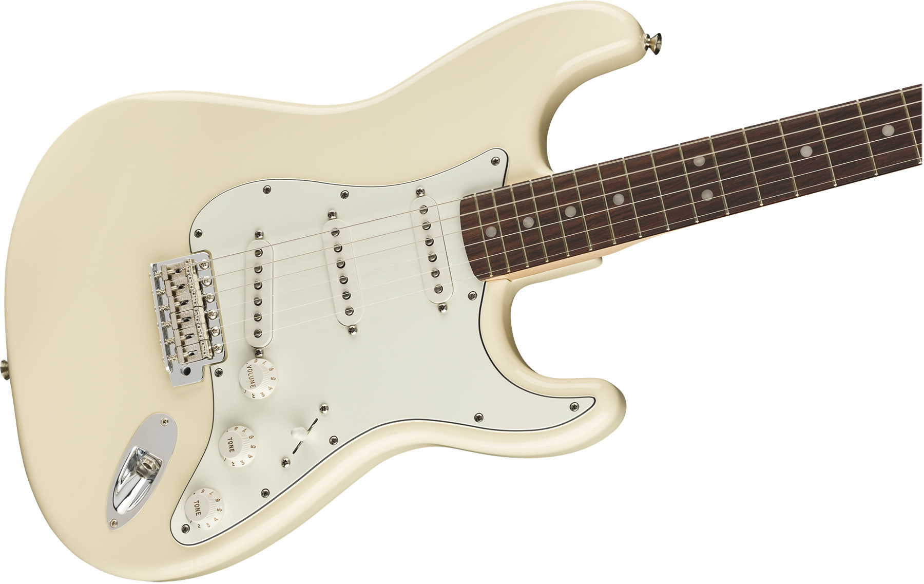 Fender Albert Hammond Strat Mex Signature 3s Trem Rw - Olympic White - E-Gitarre in Str-Form - Variation 2