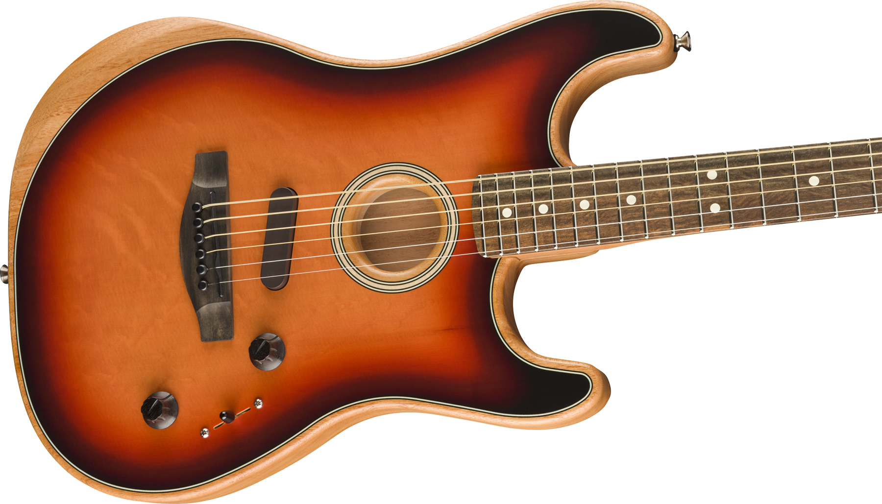 Fender American Acoustasonic Strat Usa Eb - 3-color Sunburst - Elektroakustische Gitarre - Variation 2