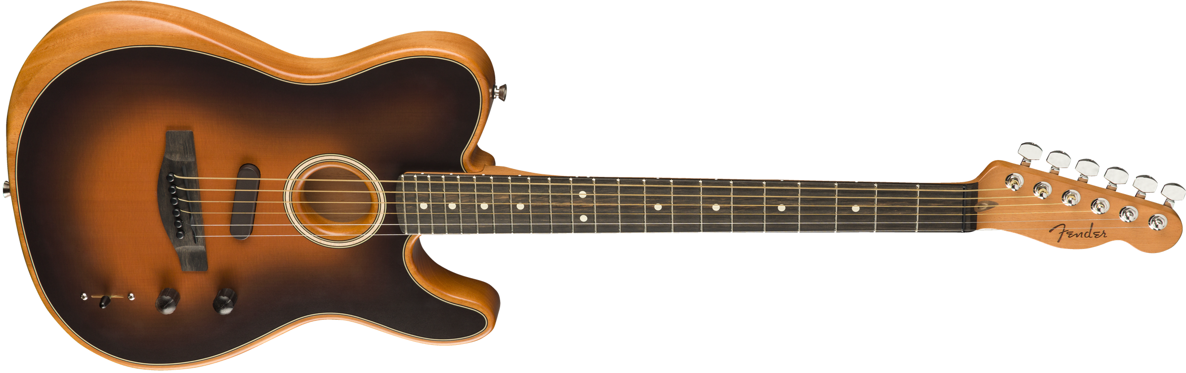 Fender Tele American Acoustasonic Usa Eb - Sunburst - Westerngitarre & electro - Variation 2