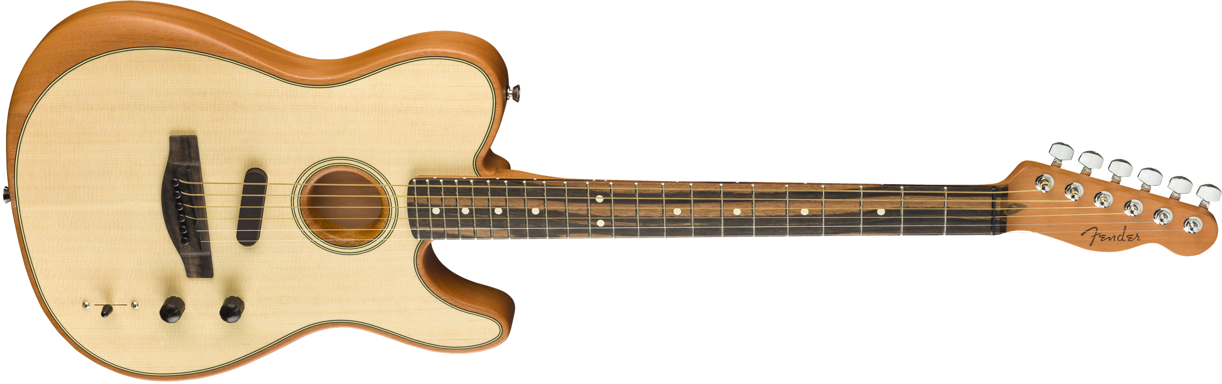 Fender Tele American Acoustasonic Usa Eb - Natural - Westerngitarre & electro - Variation 2