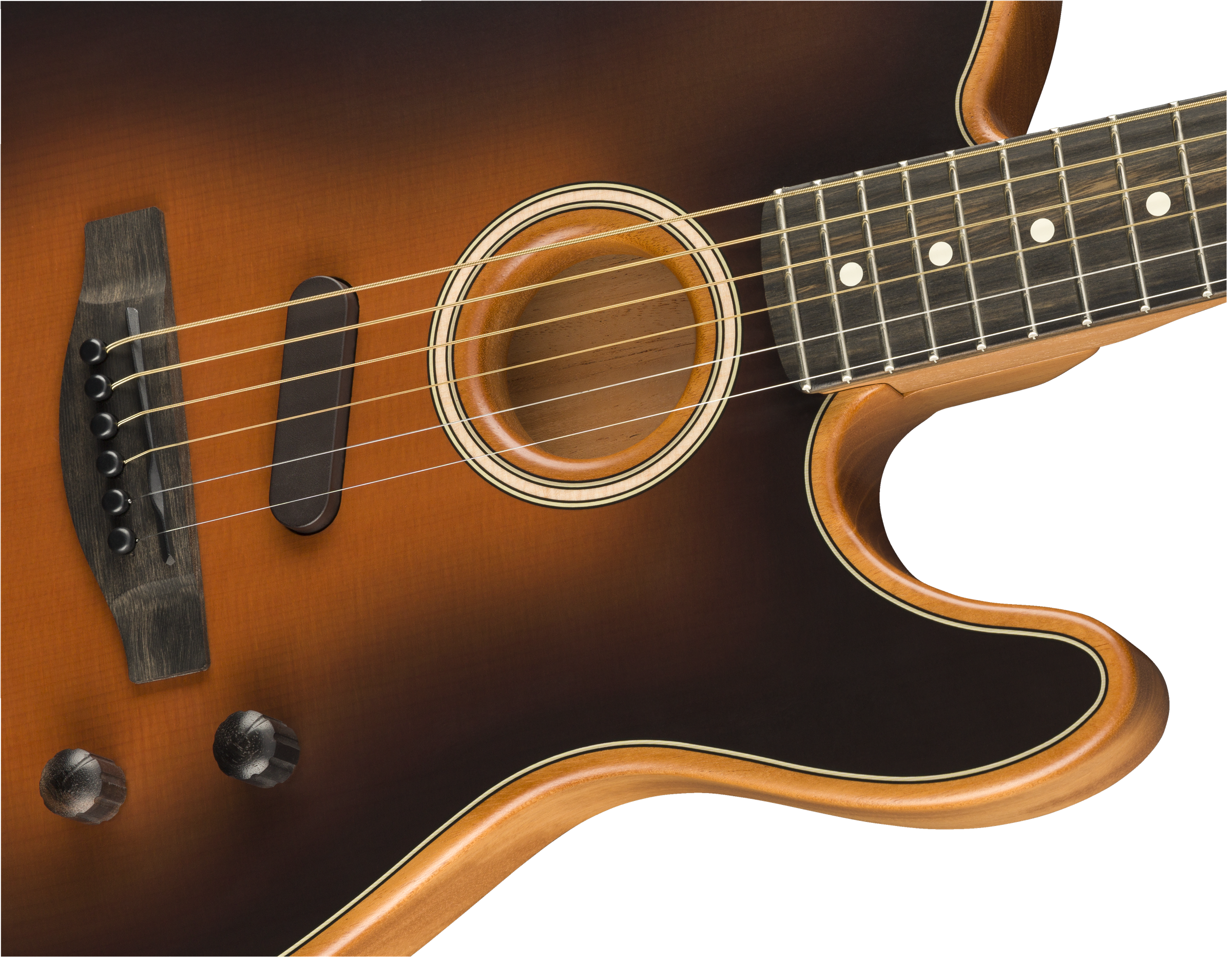Fender Tele American Acoustasonic Usa Eb - Sunburst - Westerngitarre & electro - Variation 3