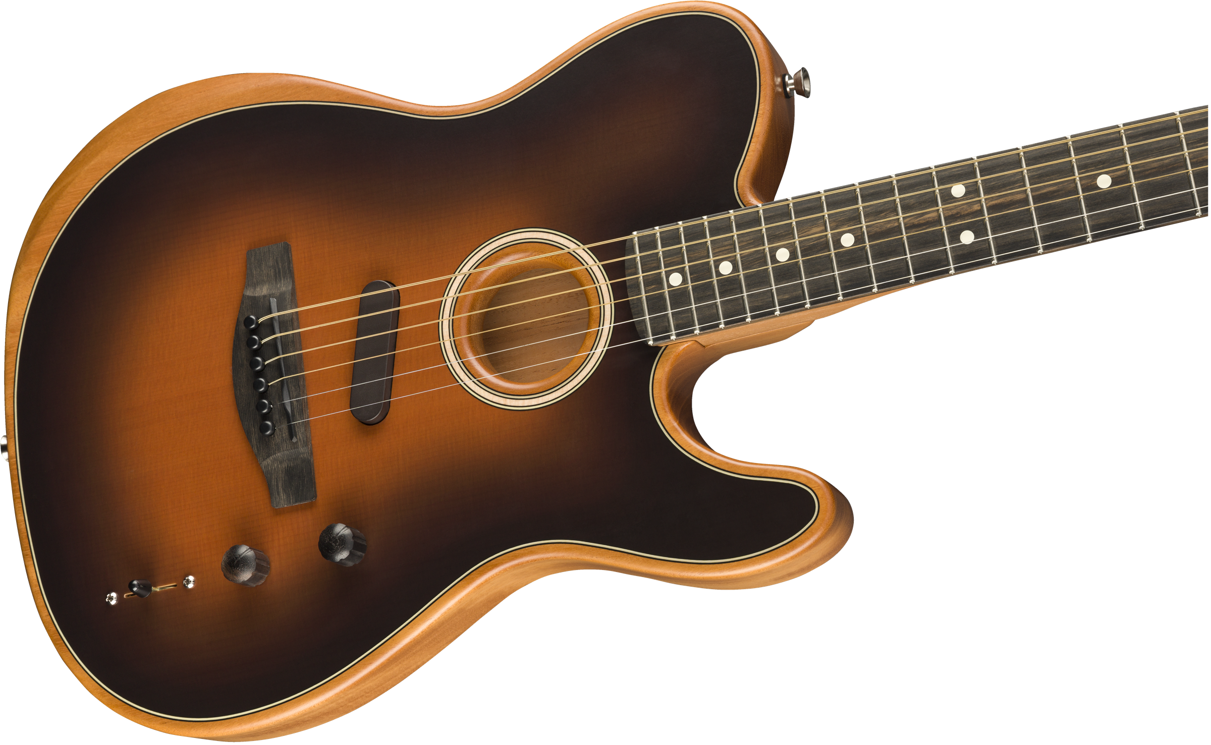 Fender Tele American Acoustasonic Usa Eb - Sunburst - Westerngitarre & electro - Variation 4