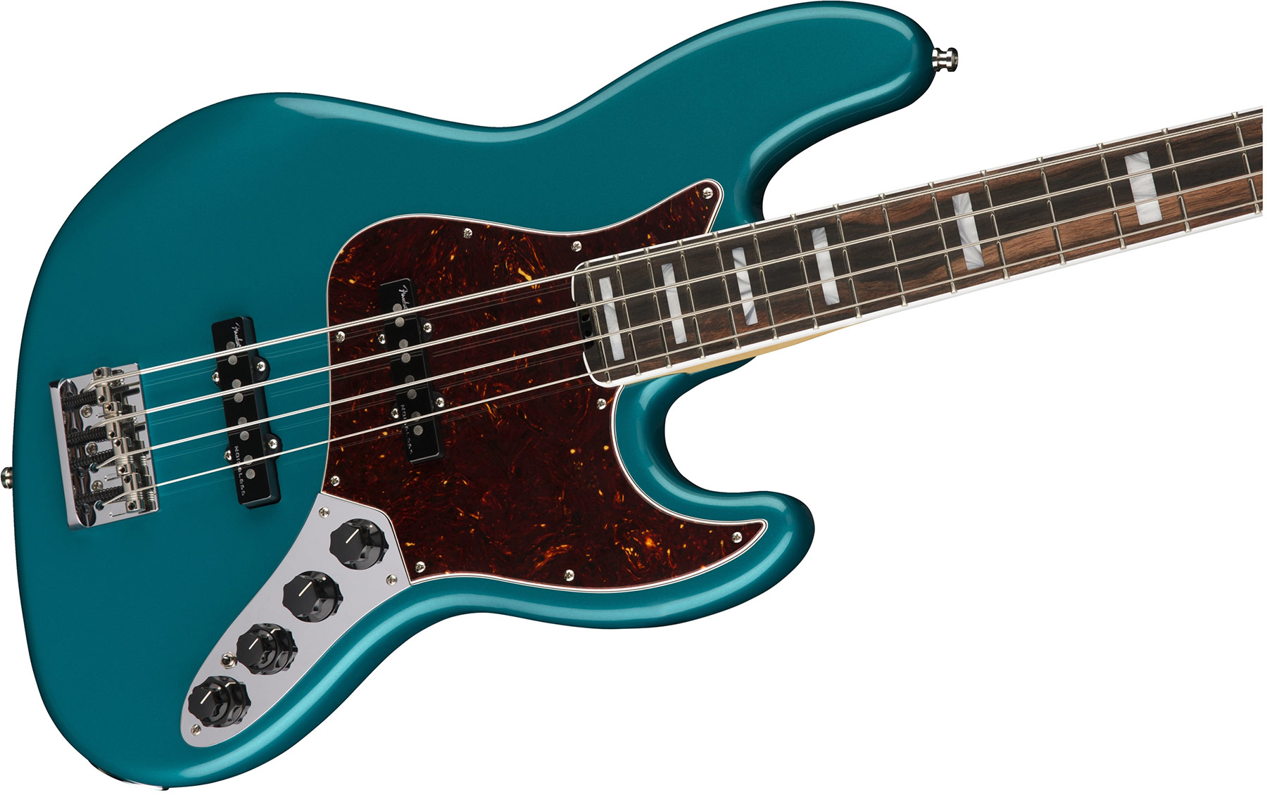 Fender American Elite Jazz Bass 2018 Usa Eb - Ocean Turquoise - Solidbody E-bass - Variation 2