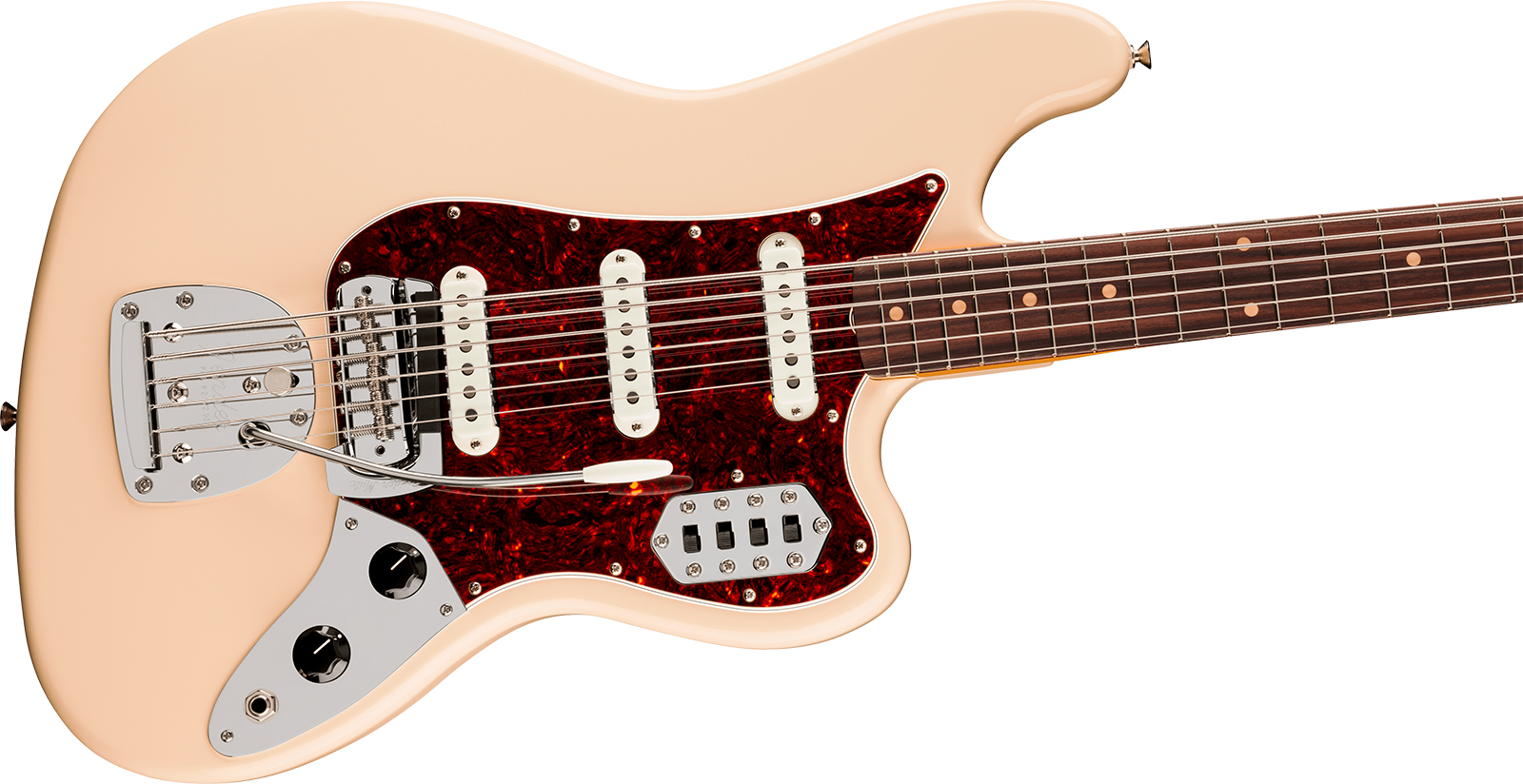 Fender Bass Vi Early 60s Vintera 3 Mex Shsc Rw - Olympic White - Solidbody E-bass - Variation 2