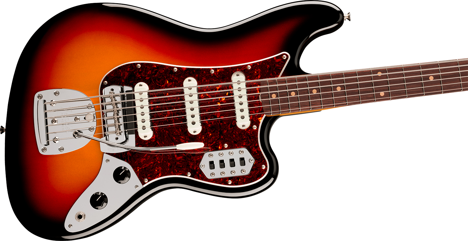 Fender Bass Vi Early 60s Vintera 3 Mex Rw - 3-color Sunburst - Solidbody E-bass - Variation 2
