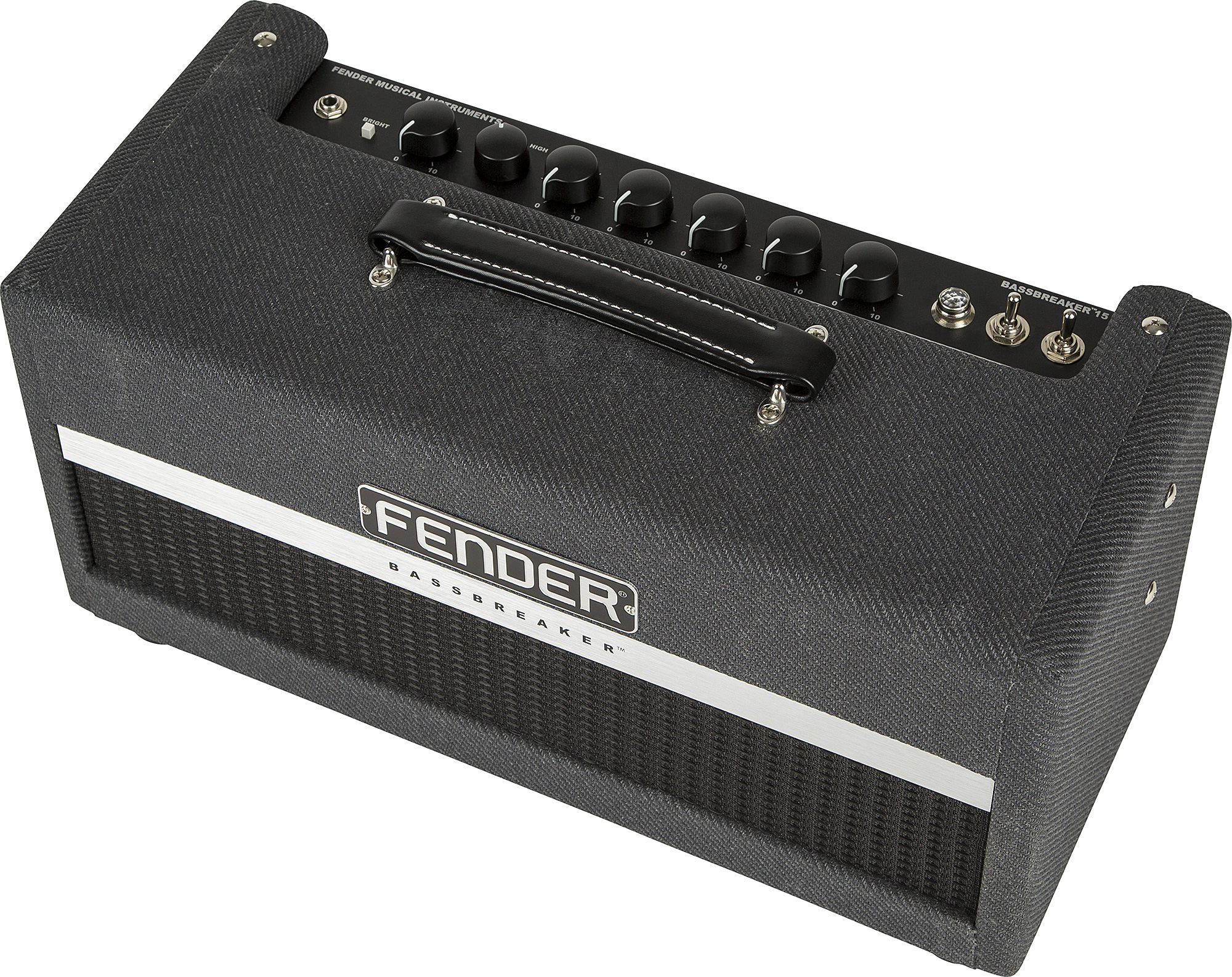 Fender Bassbreaker 15 Head 15w Gray Tweed - E-Gitarre Topteil - Variation 1