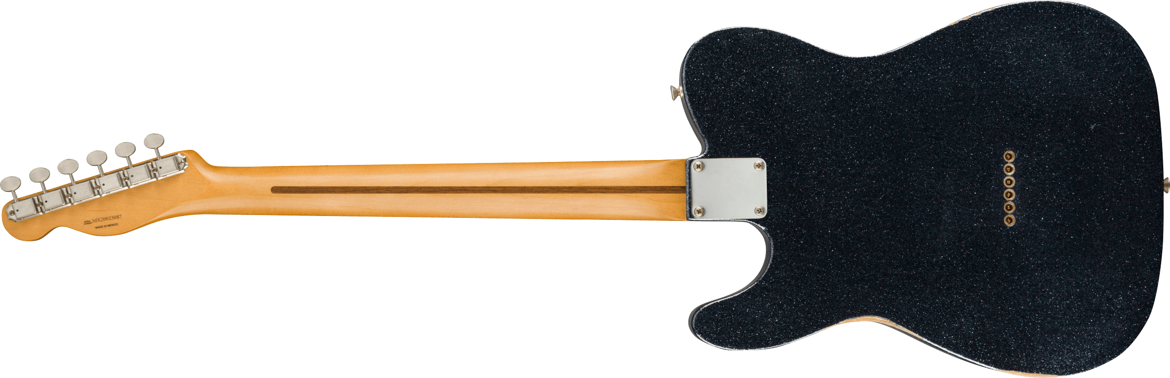 Fender Brad Paisley Esquire Tele Signature Mex Mn - Road Worn Black Sparkle - E-Gitarre in Teleform - Variation 1