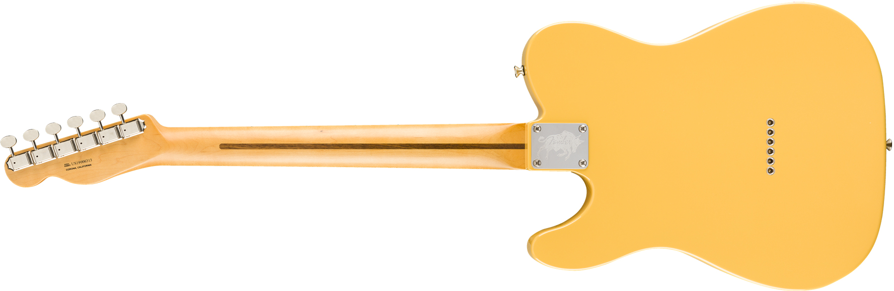 Fender Britt Daniel Tele Thinline Signature Ss Mn - Amarillo Gold - Semi-Hollow E-Gitarre - Variation 1