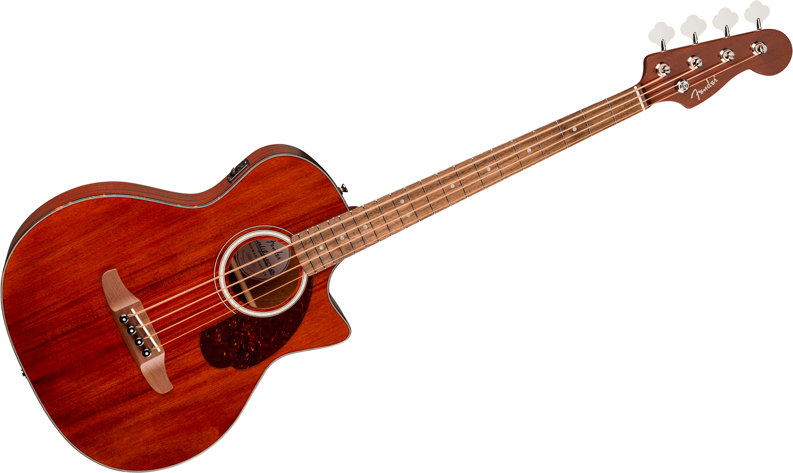 Fender Kingman Bass Deluxe Ce Mahogany California Cw Shsc Tout Acajou Noy - Natural - Akustische Bass - Variation 1