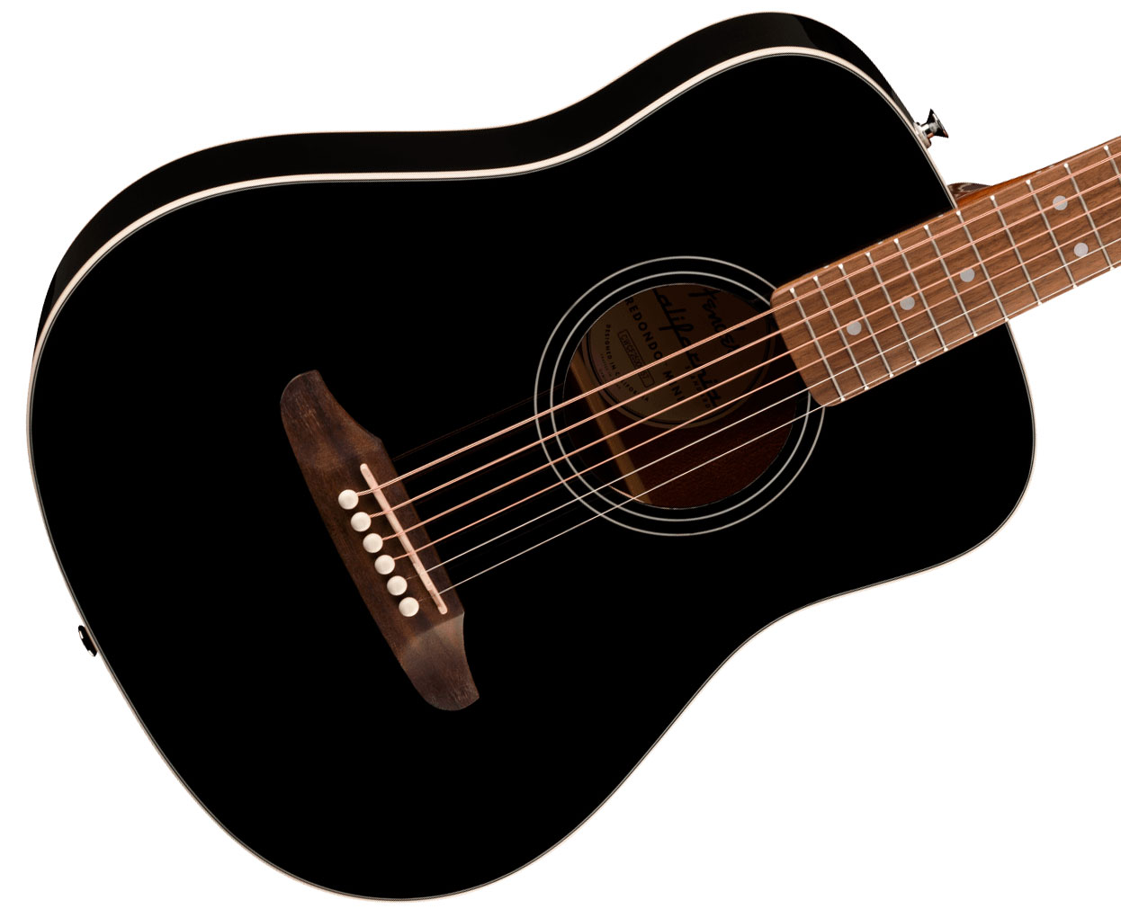 Fender California Standard Redondo Mini Epicea Sapele Noy +housse - Black - Folk-Gitarre - Variation 2