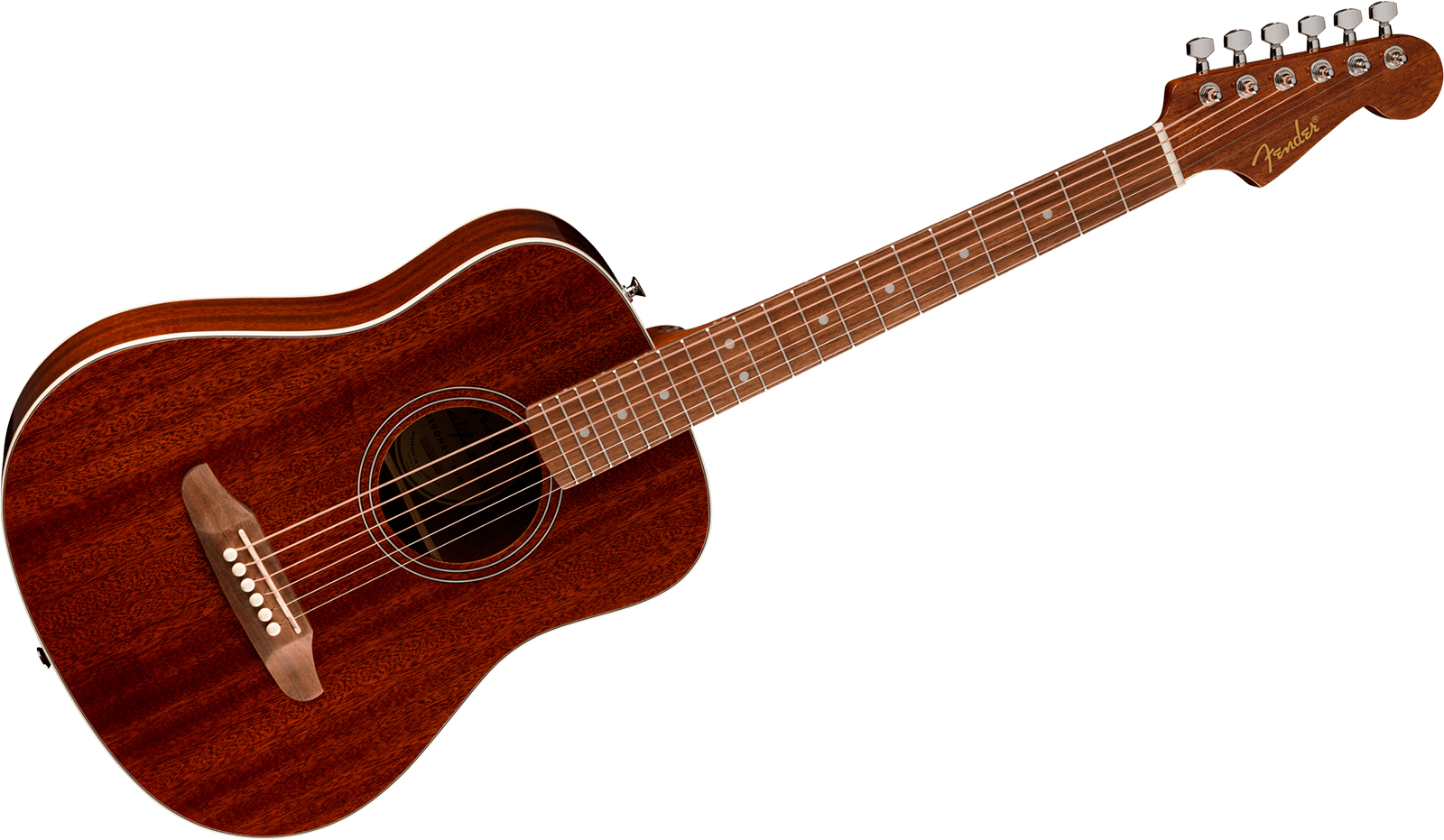 Fender California Standard Redondo Mini Tout Sapele Noy +housse - Natural - Folk-Gitarre - Variation 1