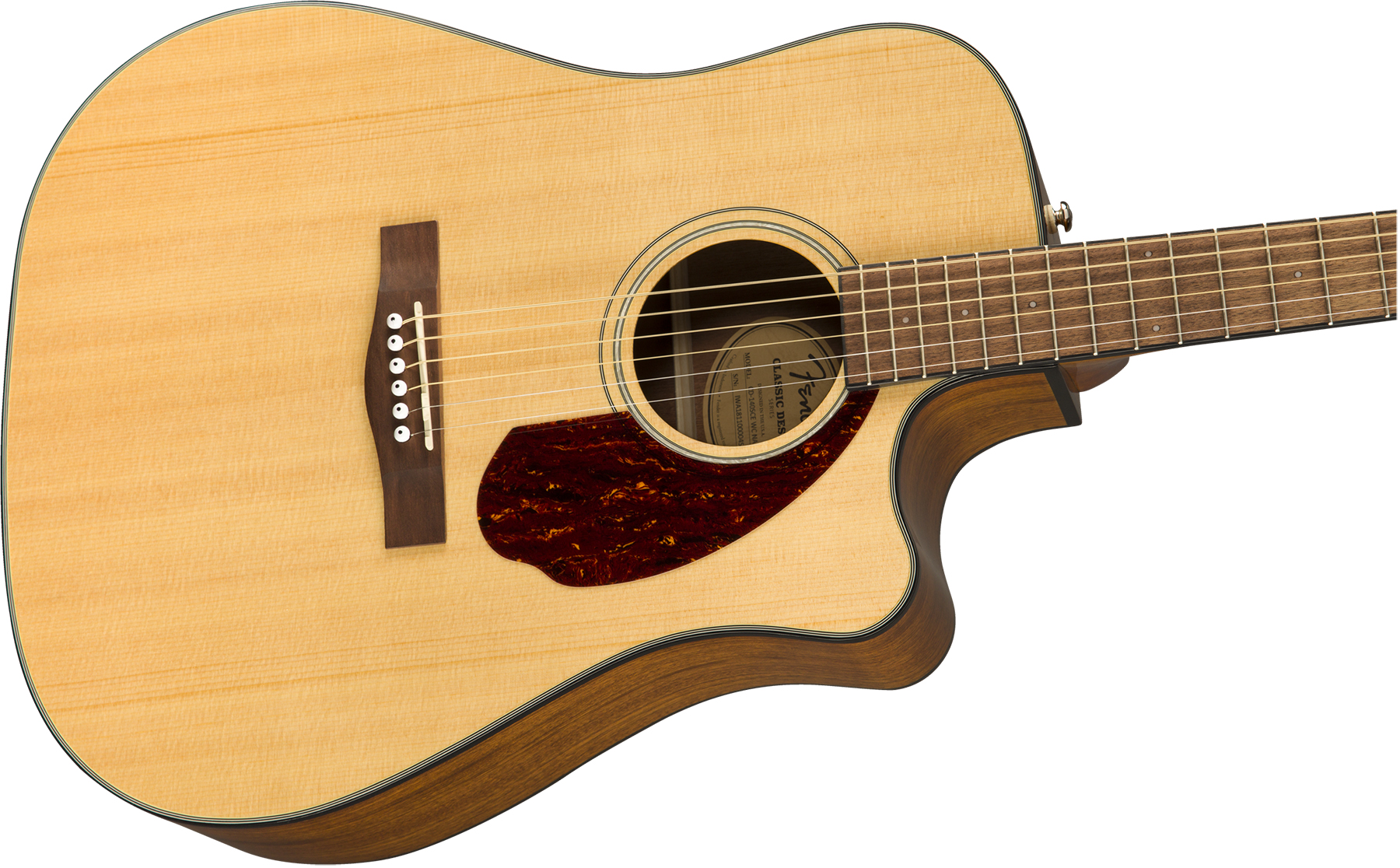 Fender Cd-140sce Classic Design Dreadnought Cw Epicea Ovangkol Wal +etui - Natural - Elektroakustische Gitarre - Variation 2