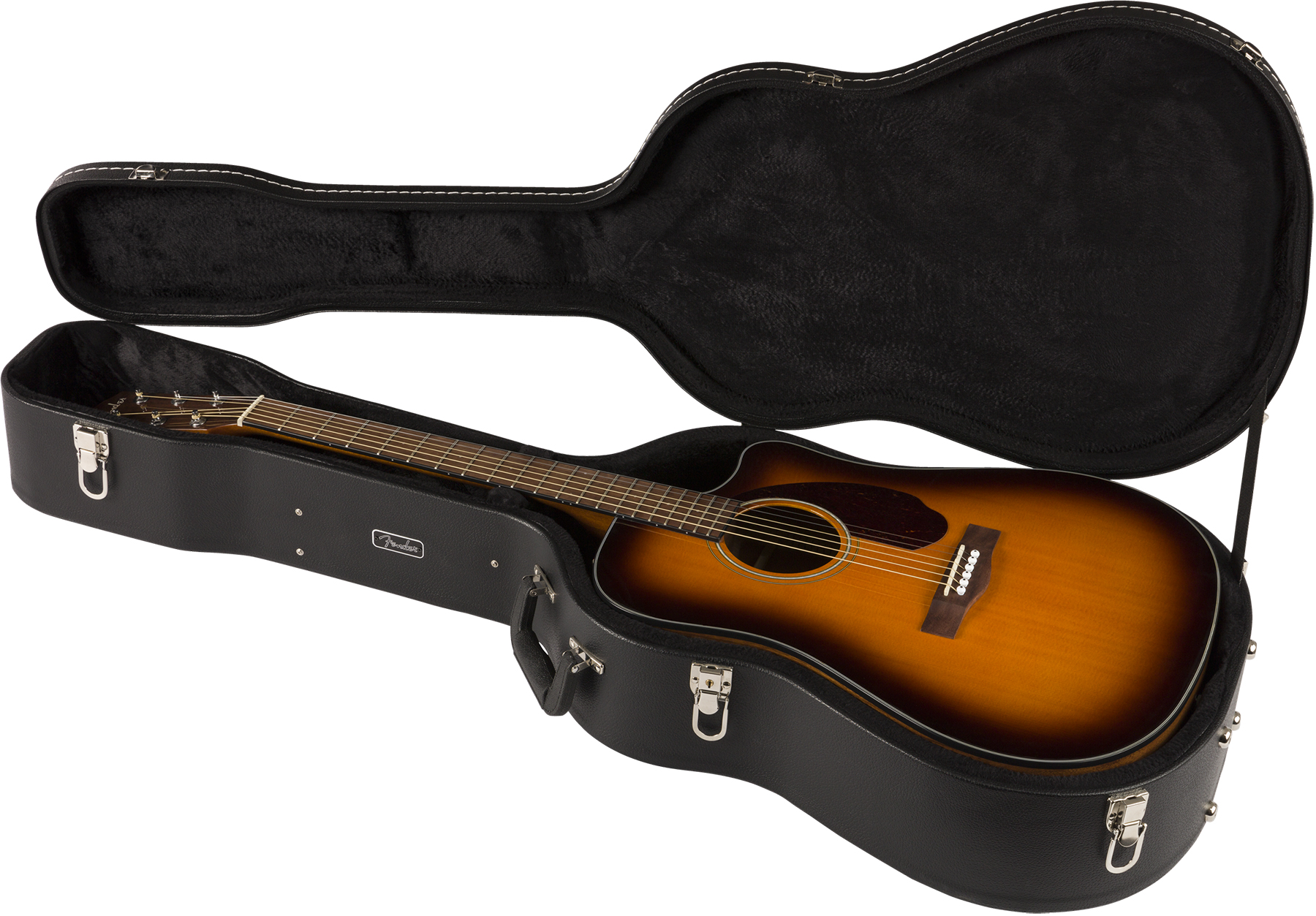 Fender Cd-140sce Classic Design Dreadnought Cw Epicea Ovangkol Wal +etui - Sunburst - Elektroakustische Gitarre - Variation 5