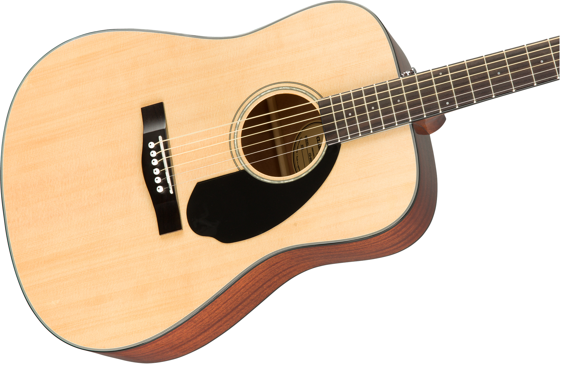 Fender Cd-60s 2019 Dreadnought Epicea Acajou Wal - Natural - Westerngitarre & electro - Variation 2