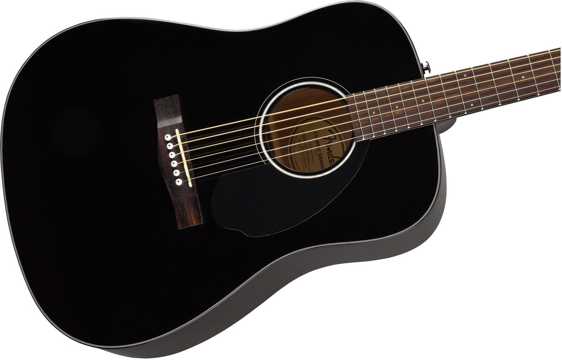 Fender Cd-60s 2019 Dreadnought Epicea Acajou Wal - Black - Westerngitarre & electro - Variation 2