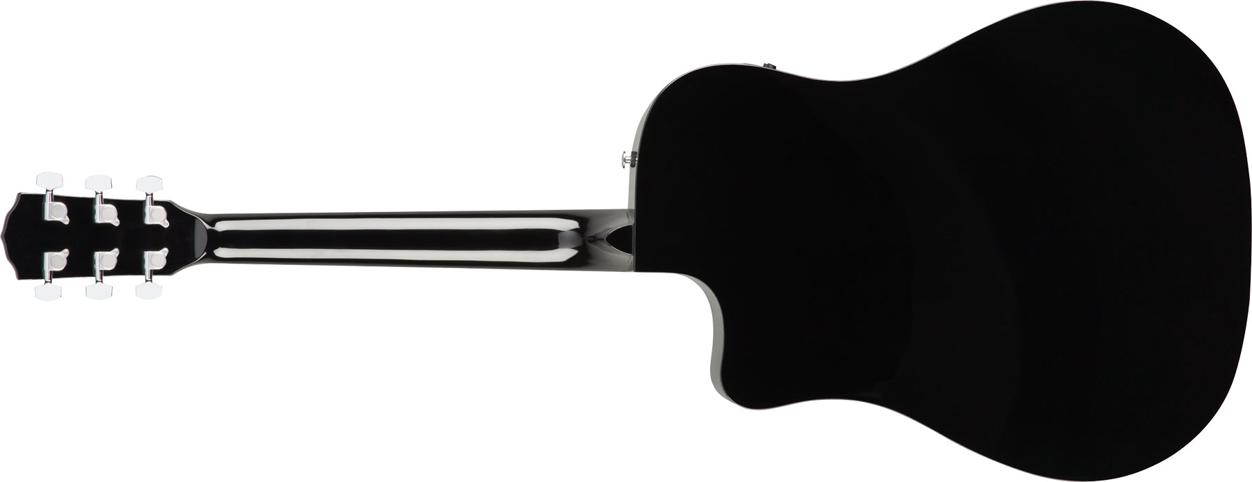 Fender Cd-60sce Dreadnought Cw Epicea Acajou Wal - Black - Elektroakustische Gitarre - Variation 1