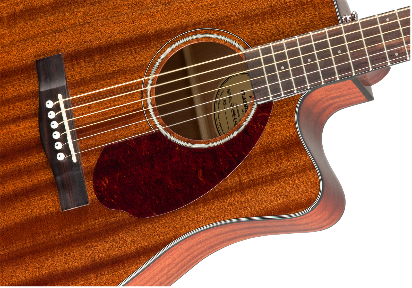 Fender Cd140sce All-mahogany Classic Design Dreadnought Cw Tout Acajou Wal - Natural - Folk-Gitarre - Variation 2