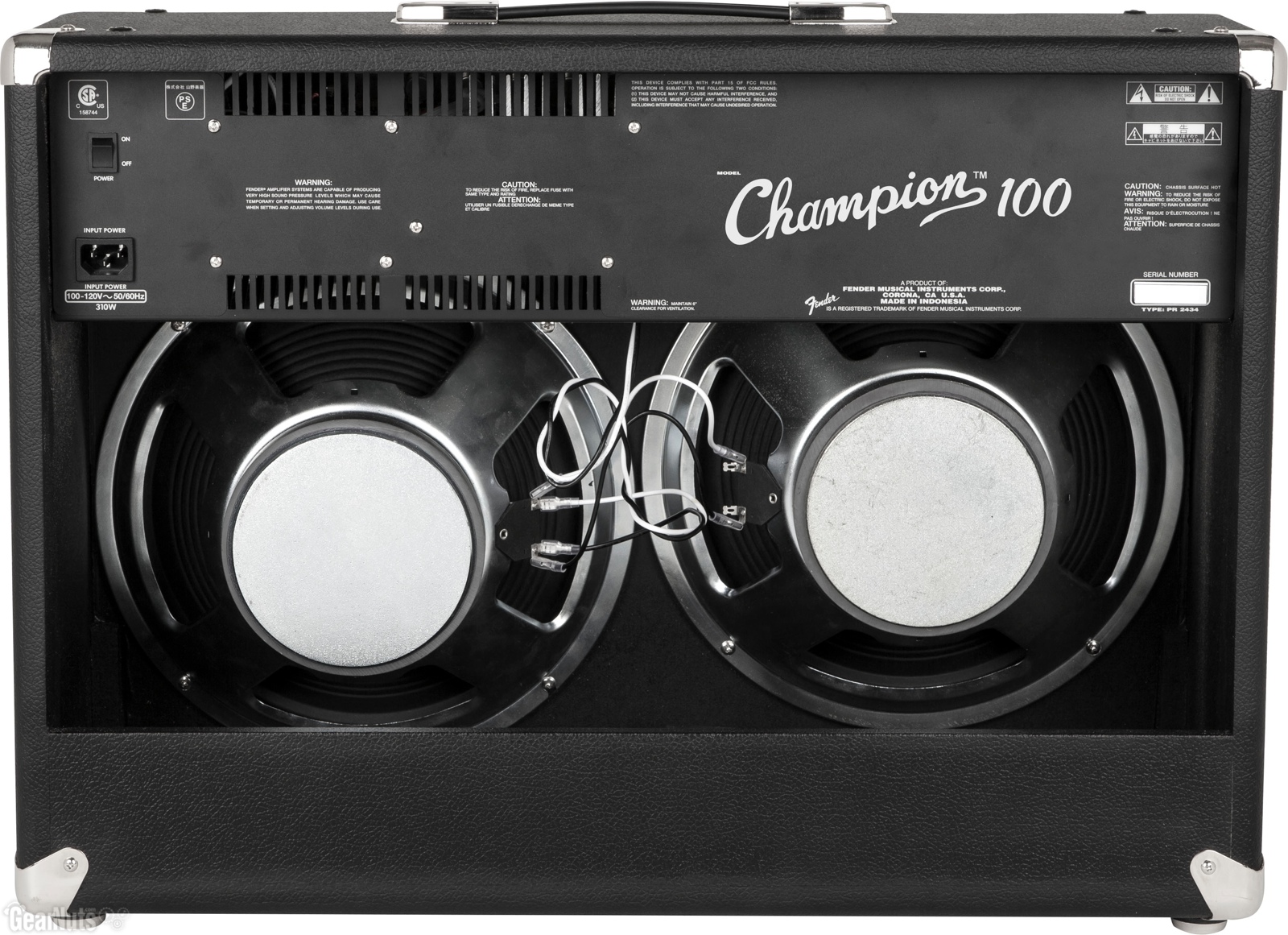 Fender Champion 100 100w 2x12 Black - Combo für E-Gitarre - Variation 1