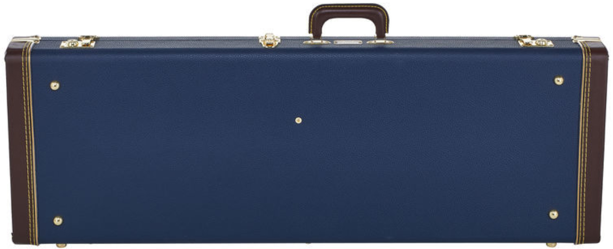 Fender Classic Wood Strat/tele Electric Guitar Case Bois Navy Blue - Tasche für E-Gitarren - Variation 1