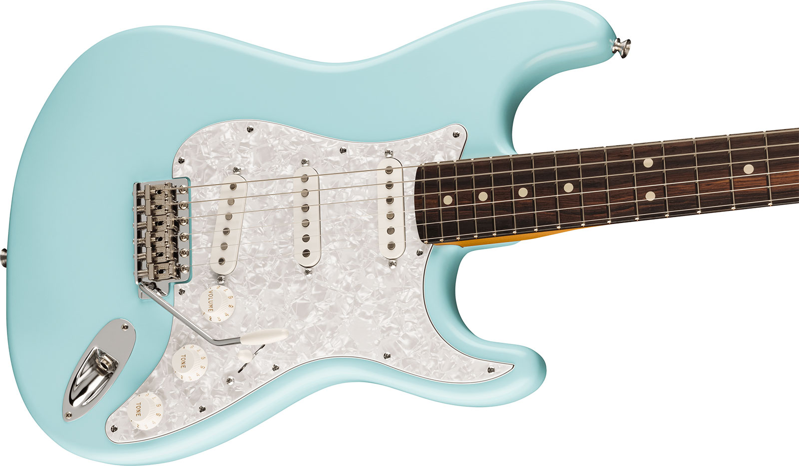 Fender Cory Wong Strat Ltd Signature Usa Stss Trem Rw - Daphne Blue - E-Gitarre in Str-Form - Variation 2