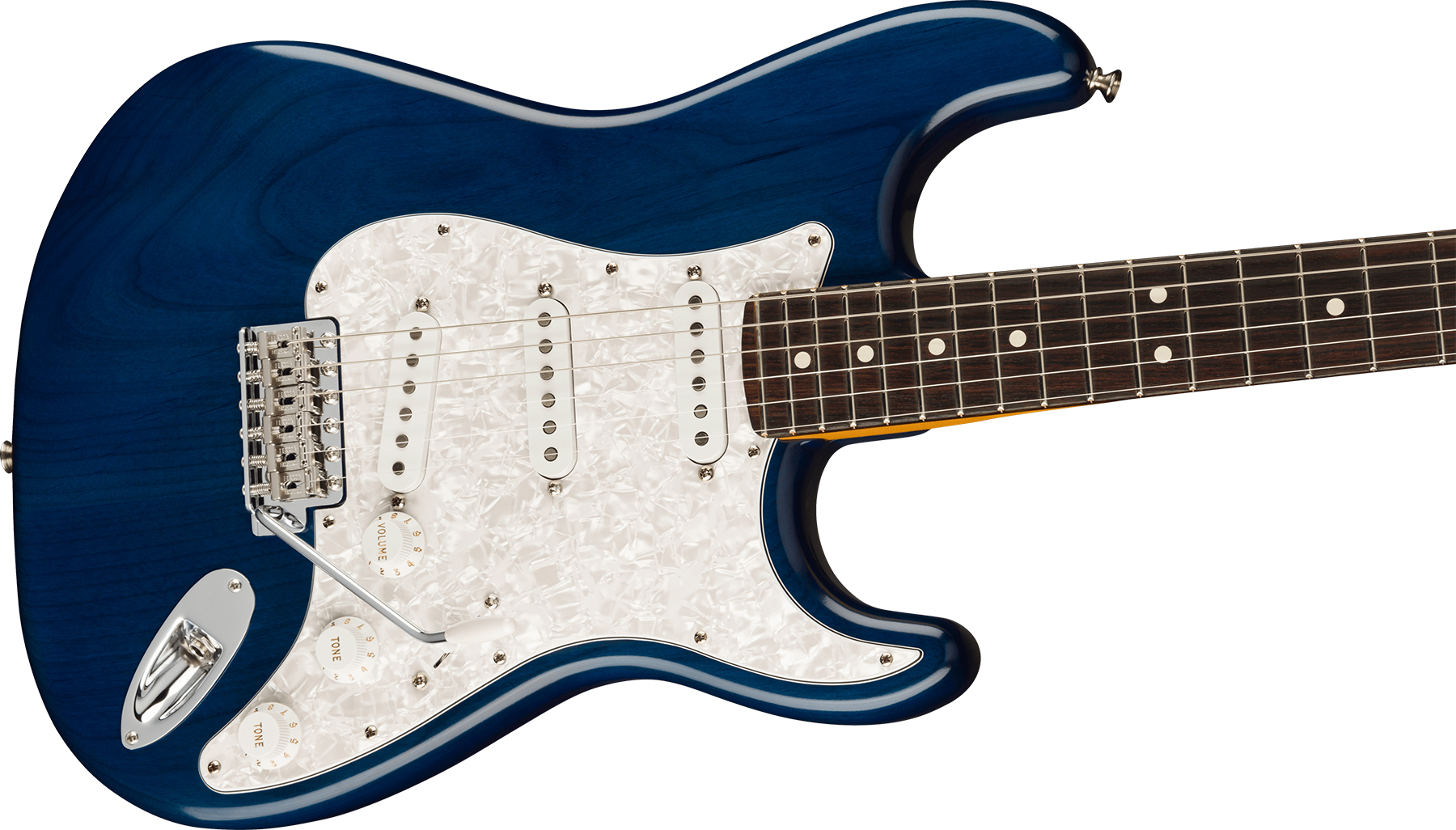 Fender Cory Wong Strat Signature Usa 3s Trem Rw - Sapphire Blue Transparent - E-Gitarre in Str-Form - Variation 2