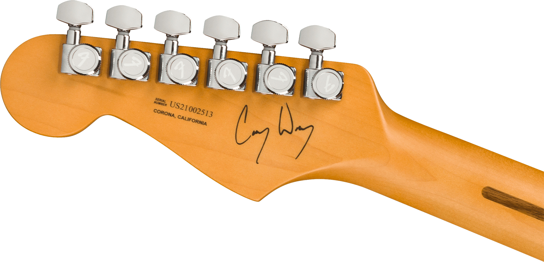 Fender Cory Wong Strat Signature Usa 3s Trem Rw - Sapphire Blue Transparent - E-Gitarre in Str-Form - Variation 3