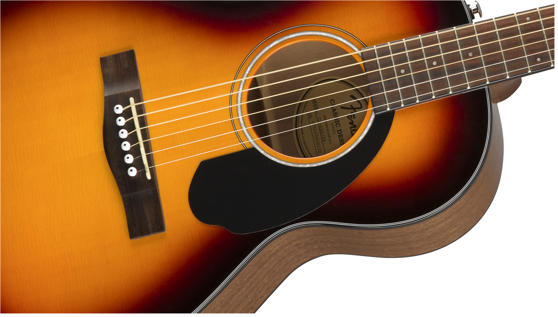 Fender Cp-60s Parlor Epicea Acajou Wal - 3-color Sunburst - Westerngitarre & electro - Variation 2