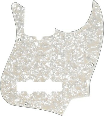Fender 10-hole Contemporary Jazz Bass Pickguards - Aged White Pearloid - Schlagbrett - Main picture