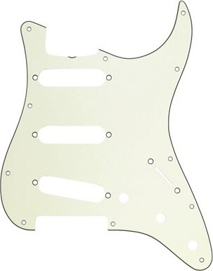 Fender 11-hole '60s Vintage-style Stratocaster Sss Pickguards - Mint Green - Schlagbrett - Main picture
