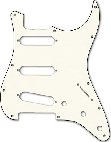 Fender 11-hole Modern-style Stratocaster S/s/s 3-ply Parchment - - Schlagbrett - Main picture