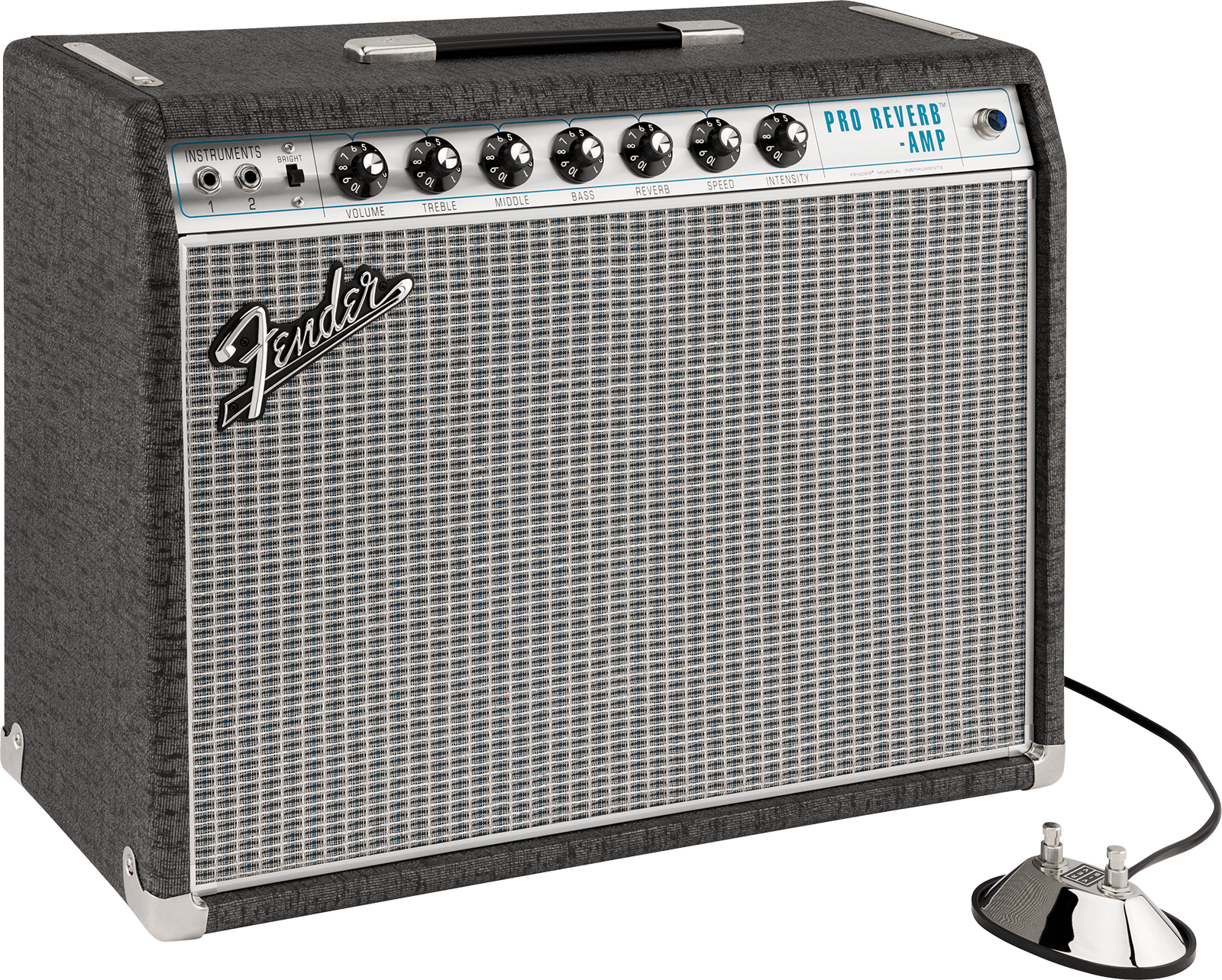 Fender 1968 Custom Pro Reverb Ltd Pewter 40w 6l6 1x12 - Combo für E-Gitarre - Main picture