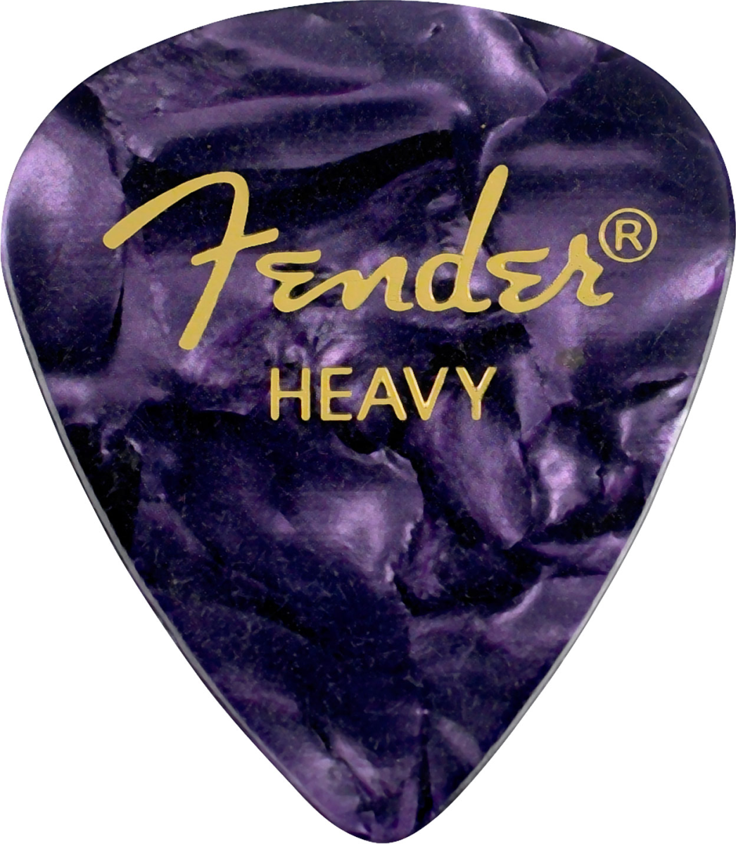 Fender 351 Shape Premium Celluloid Heavy Purple Moto - Plektren - Main picture