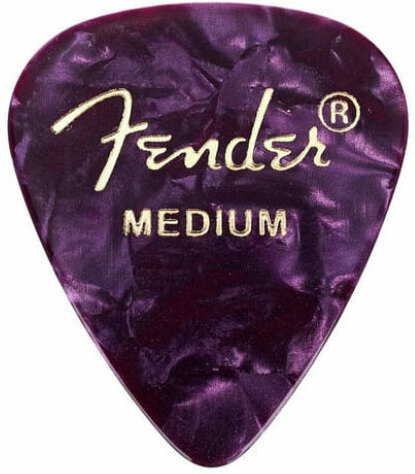 Fender 351 Shape Premium Celluloid Medium Picks Purple Moto - Plektren - Main picture