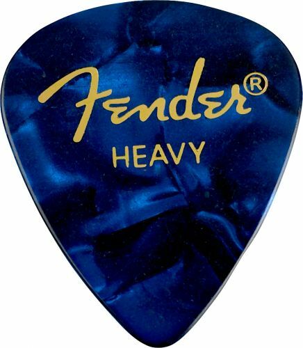 Fender 351 Shape Premium Heavy Blue Moto - Plektren - Main picture