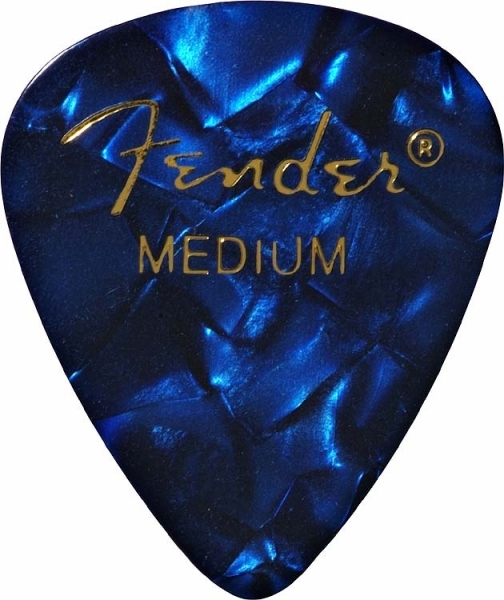 Fender 351 Shape Premium Medium Blue Moto - Plektren - Main picture