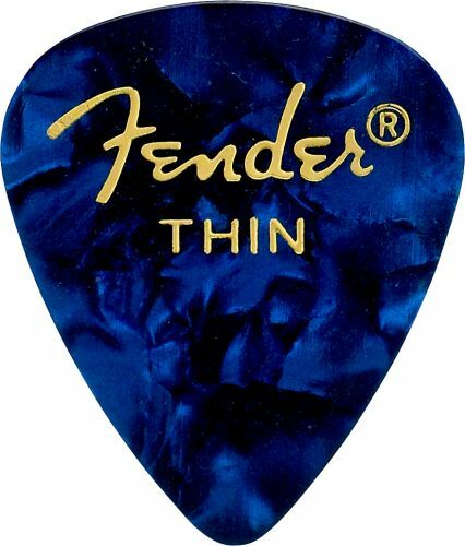 Fender 351 Shape Premium Thin Blue Moto - Plektren - Main picture