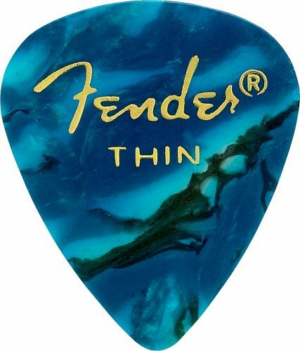 Fender 351 Shape Premium Thin Ocean Turquoise - Plektren - Main picture