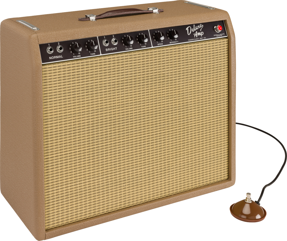 Fender 62 Deluxe Amp American Vintage Combo 20w 6v6 1x12 Brown - Combo für E-Gitarre - Main picture