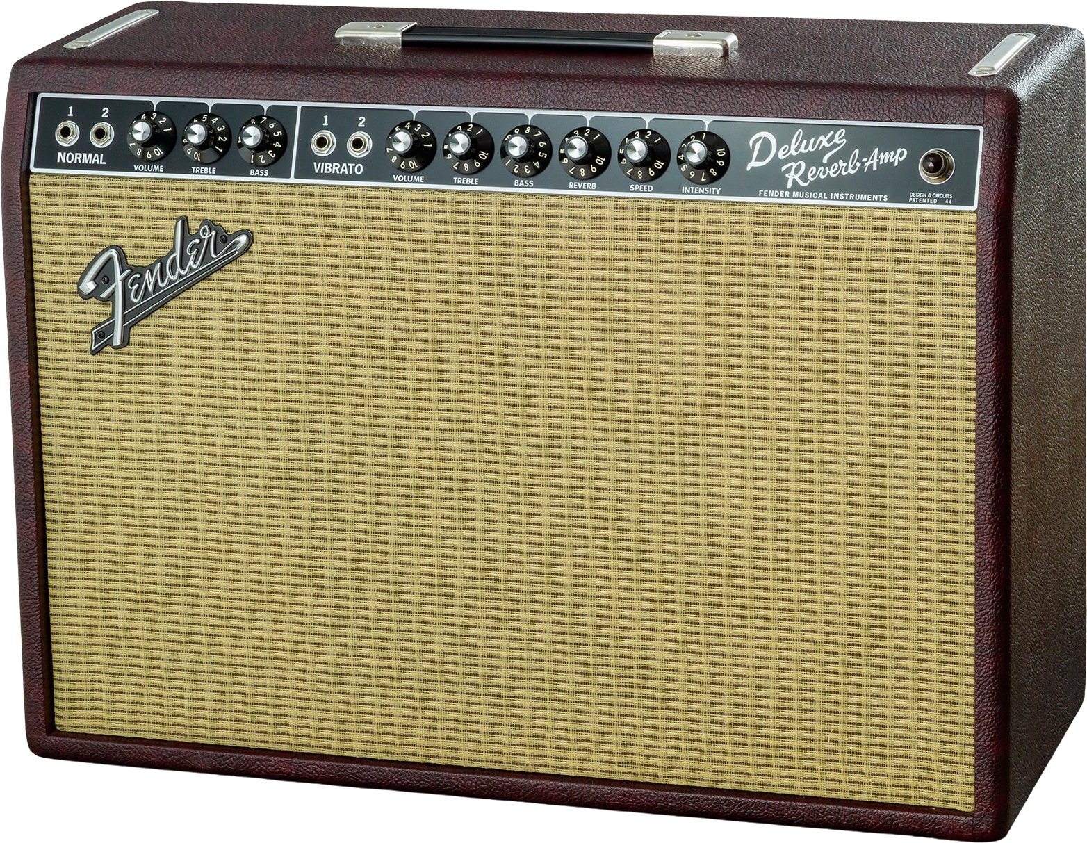 Fender 65 Deluxe Reverb Ltd 22w 1x12 Jensen P12q Bordeaux Blues - Combo für E-Gitarre - Main picture