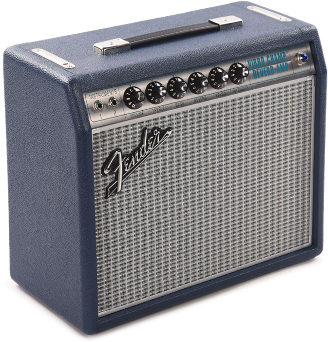 Fender 68 Custom Vibro Champ Fsr Ltd 5w 1x5 Navy - Combo für E-Gitarre - Main picture