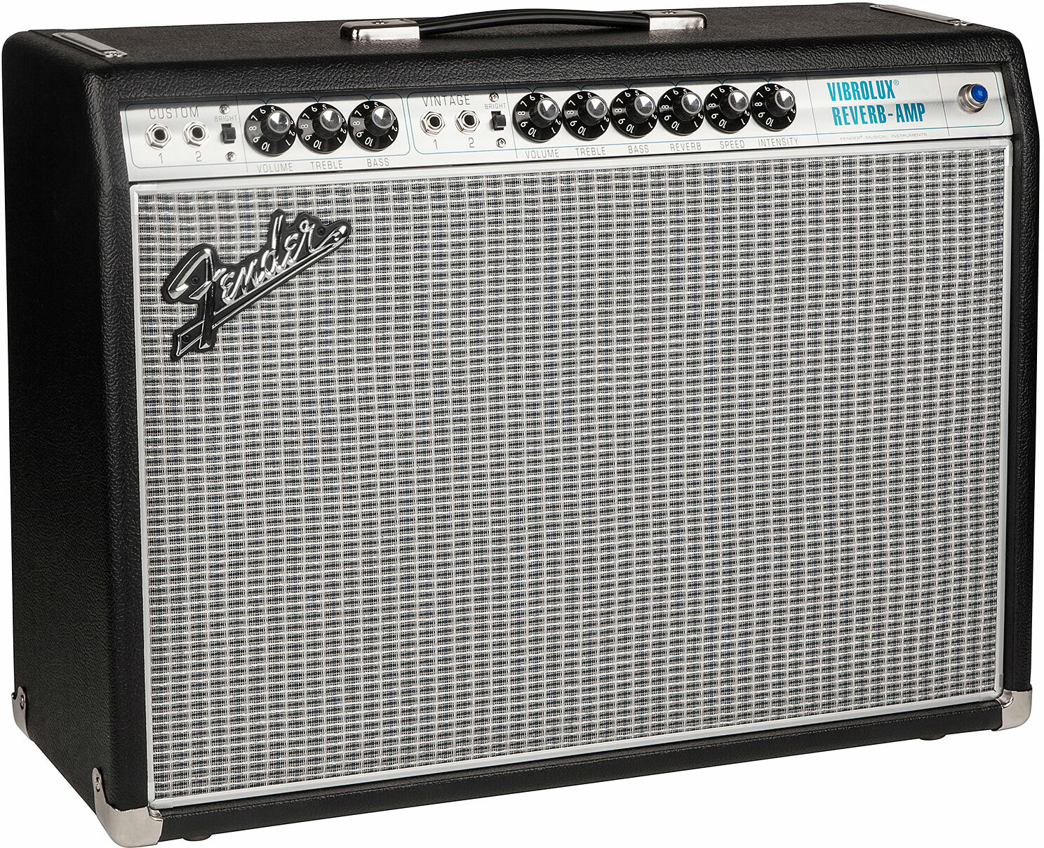 Fender 68 Custom Vibrolux Reverb 35w 2x10 Black - Combo für E-Gitarre - Main picture