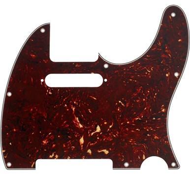 Schlagbrett Fender 8-Hole Mount Multi-Ply Telecaster Pickguards - Tortoise Shell