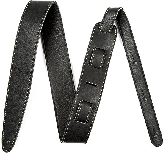 Fender Artisan Crafted Leather Straps 2inc. Black - Gitarrengurt - Main picture