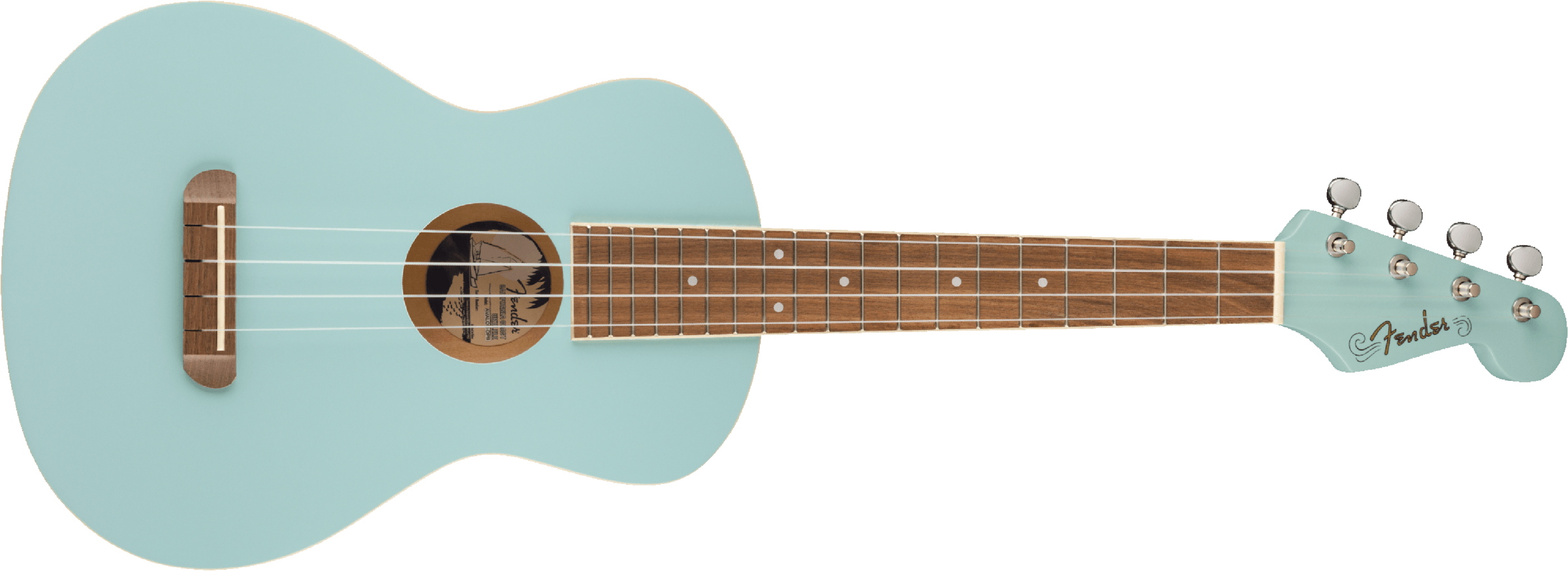 Fender Avalon Tenor Wal - Daphne Blue - Ukulele - Main picture