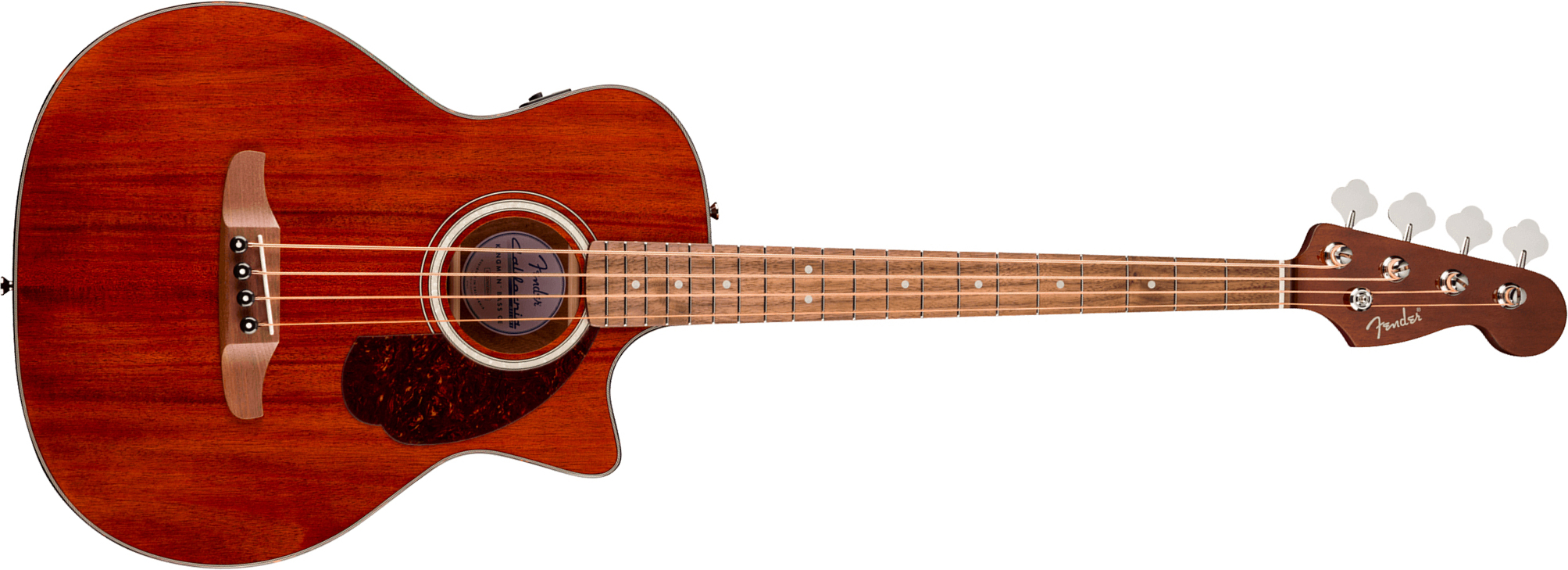 Fender Kingman Bass Deluxe Ce Mahogany California Cw Shsc Tout Acajou Noy - Natural - Akustische Bass - Main picture