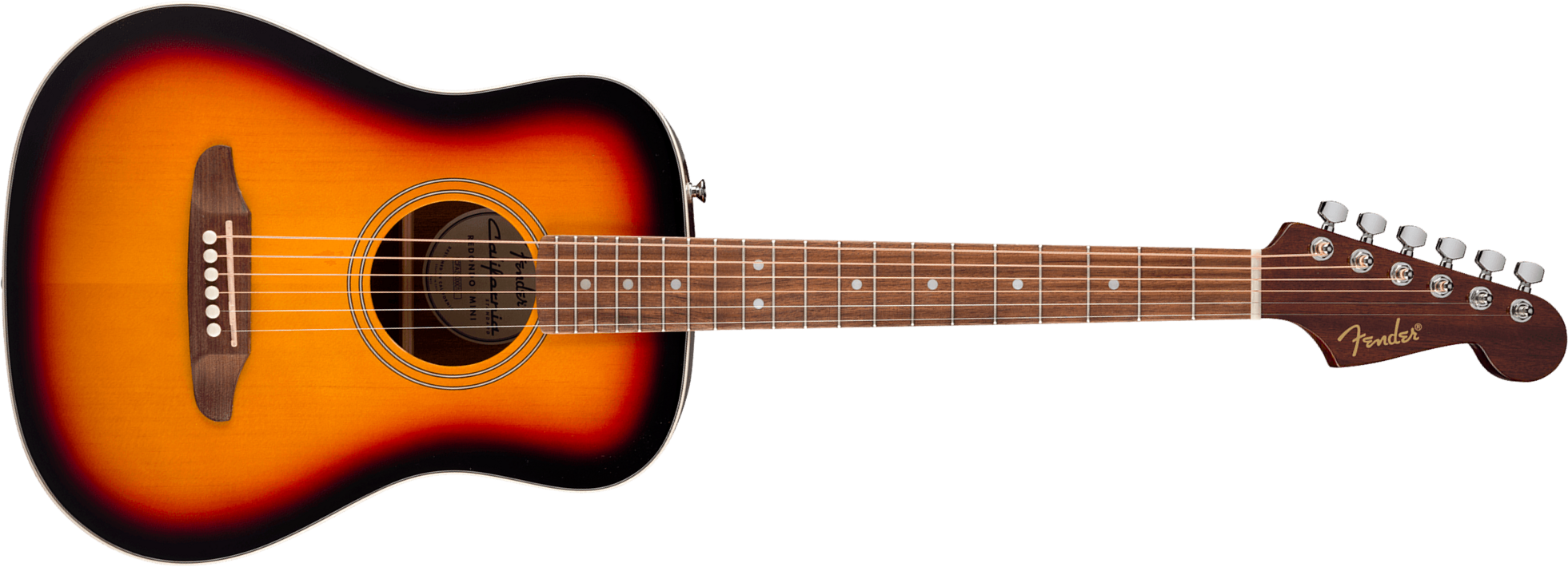 Fender California Standard Redondo Mini Epicea Sapele Noy +housse - 3-color Sunburst - Folk-Gitarre - Main picture