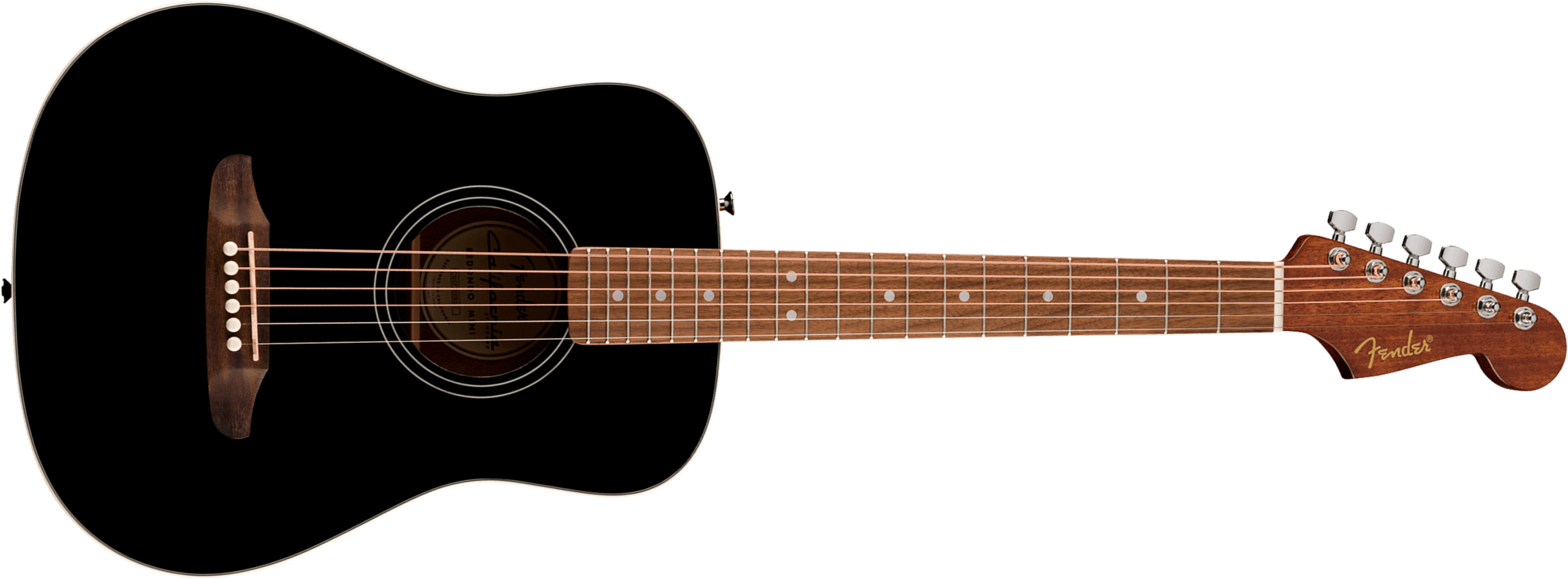 Fender California Standard Redondo Mini Epicea Sapele Noy +housse - Black - Folk-Gitarre - Main picture