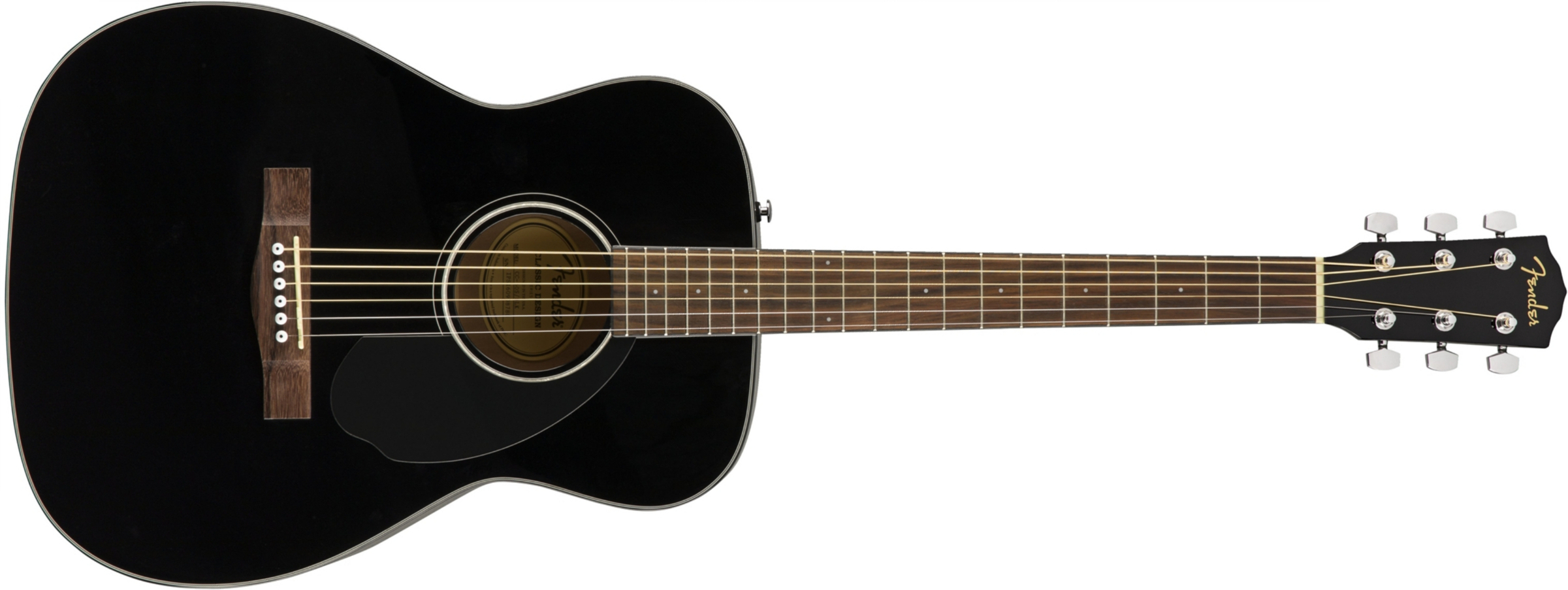 Fender Cc-60s Concert Epicea Acajou Wal - Black - Westerngitarre & electro - Main picture