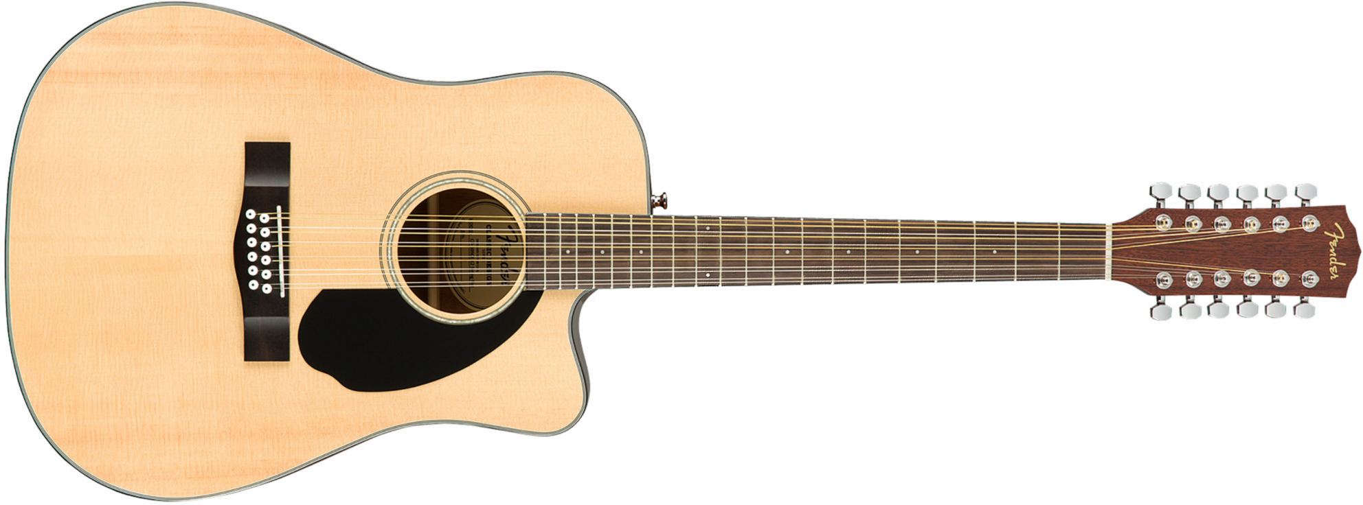 Fender Cd-60sce-12 Dreadnought Cw 12c Epicea 2020 - Natural - Elektroakustische Gitarre - Main picture