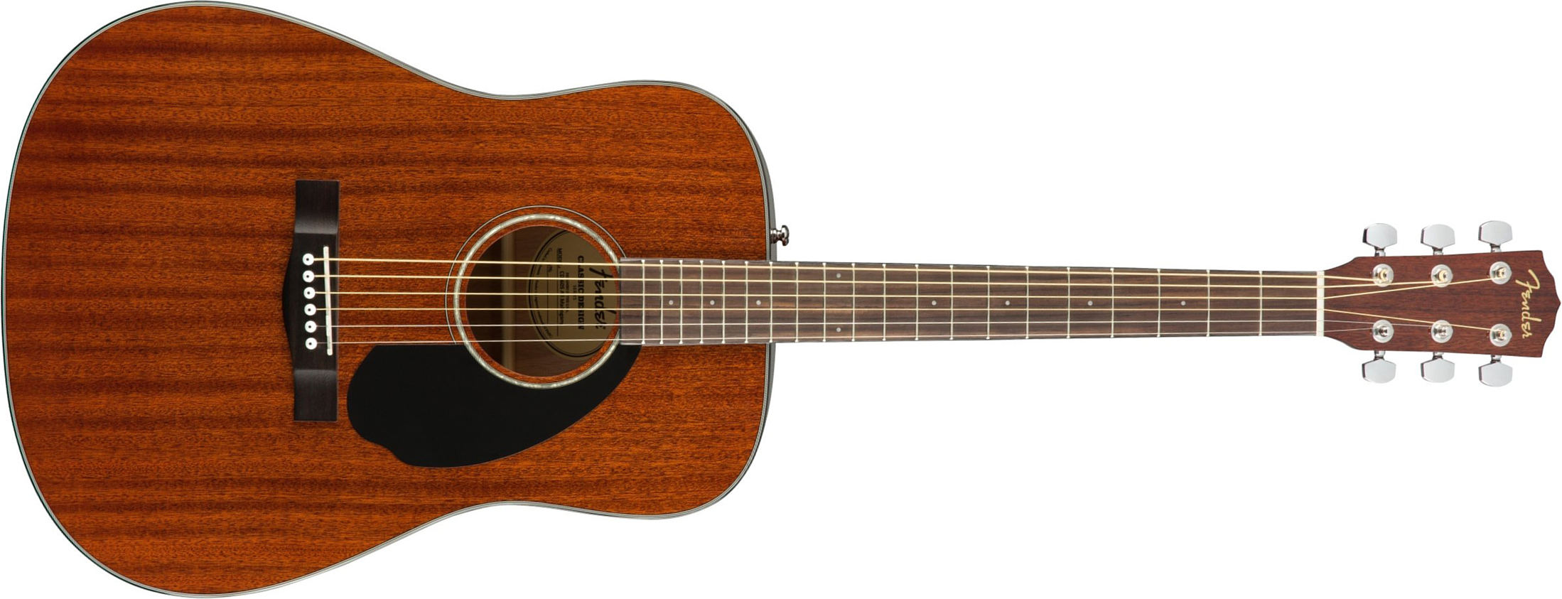 Fender Cd60s Dreadnought Tout Acajou Wal - Natural - Folk-Gitarre - Main picture